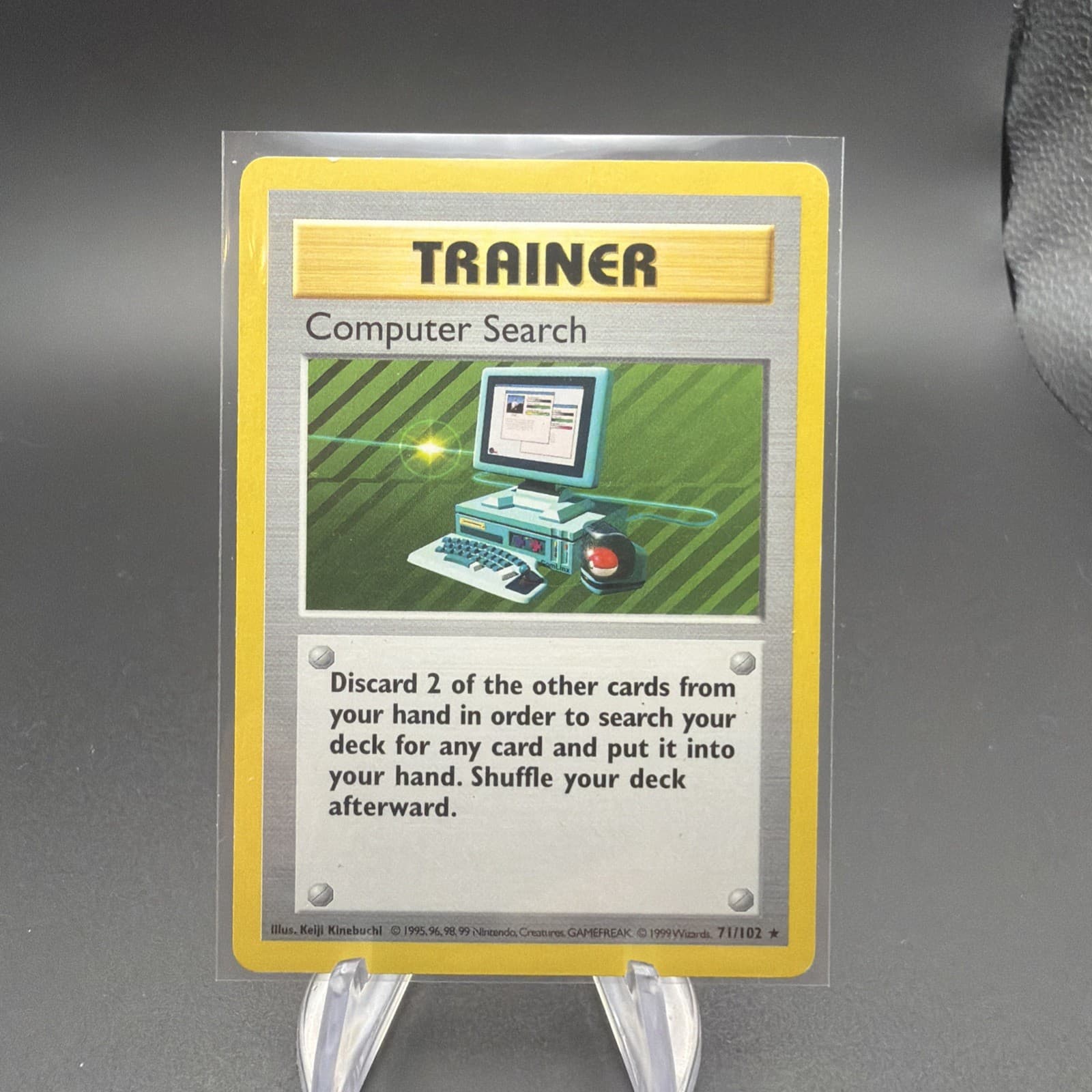 Pokemon Card: Computer Search 71/102 Shadowless Base Set NM/M