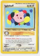 Igglybuff Unlimited Uncommon Neo Discovery 40/75 LP/MP