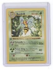 BEEDRILL 1999 POKEMON BASE SET 1ST EDITION 17/102 SHADOWLESS Q1887