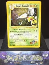 Pokemon Card Koga’s Beedrill 9/132 Holo Rare Gym Challenge Set Played 2