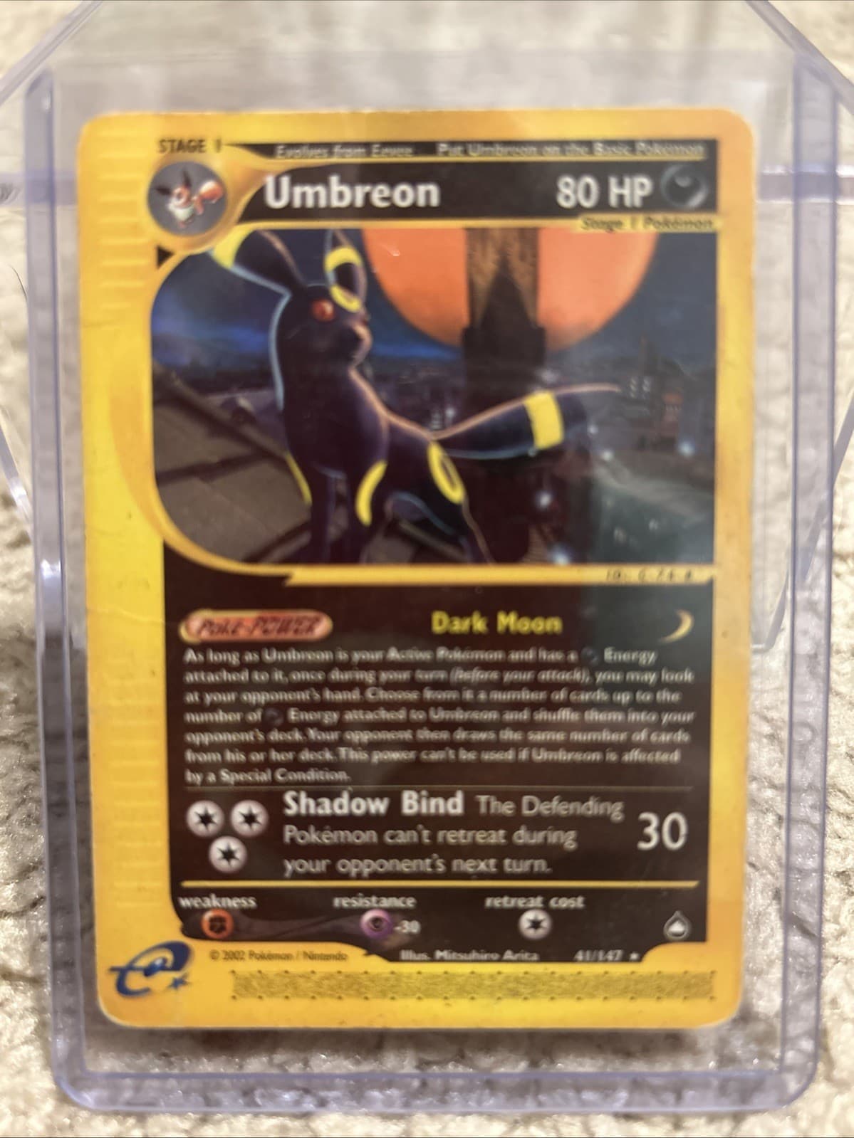 Umbreon 041/147 Aquapolis Regular MP Read Desc