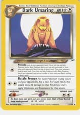 Dark Ursaring 21/105 Neo Destiny Rare LP Pokemon TCG