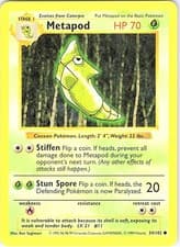 Metapod Unlimited Common Base Set (Shadowless) 054/102 NM