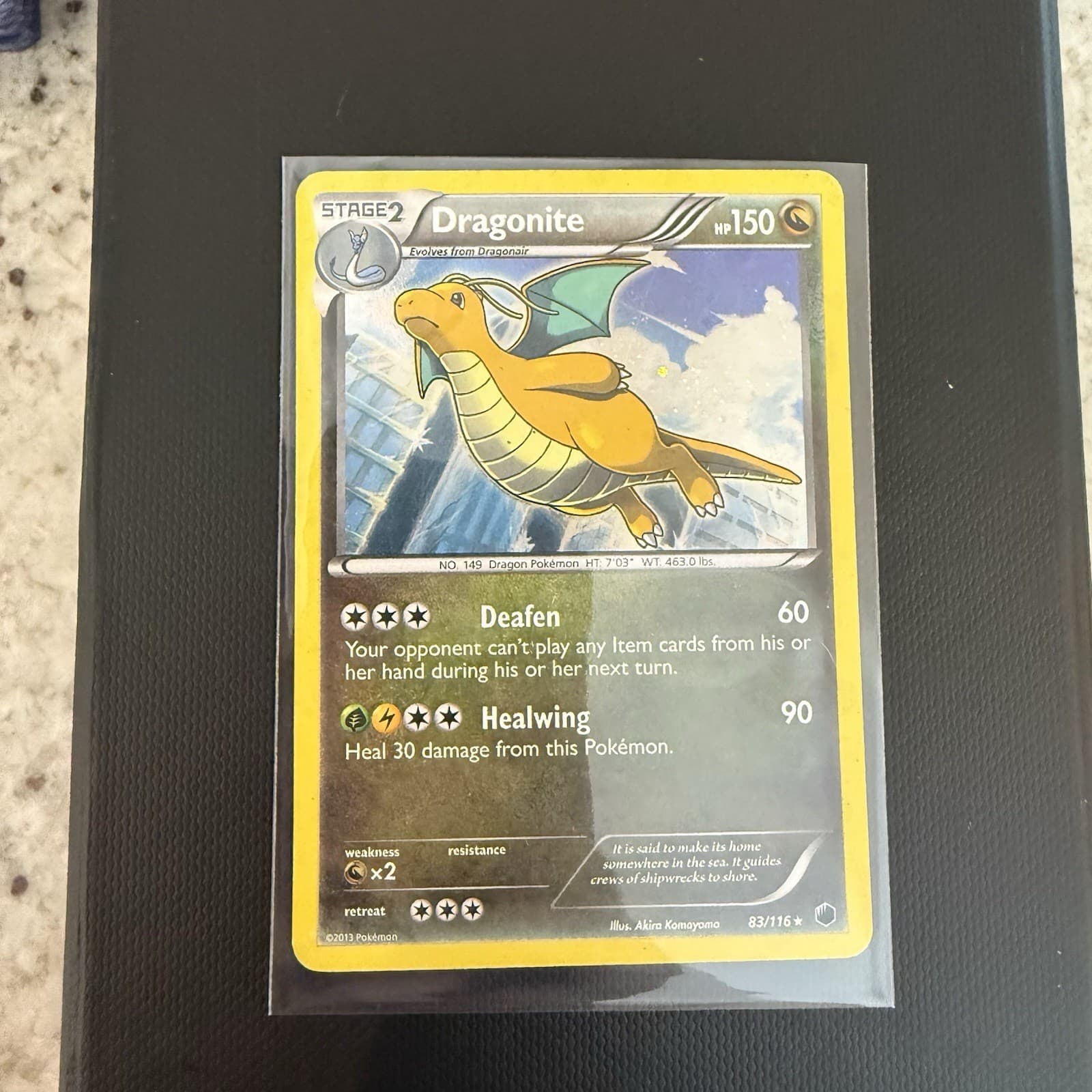Pokemon TCG Plasma Freeze Dragonite Holo Rare 83/116 Stage 2 150 HP