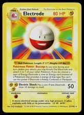 Pokemon Card - Electrode Base Set Shadowless 21/102 Unlimited Rare