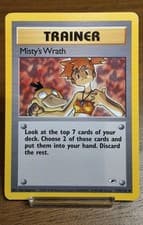 Pokémon Misty's Wrath 114/132 Gym Heroes Regular 1999 Lightly Played 