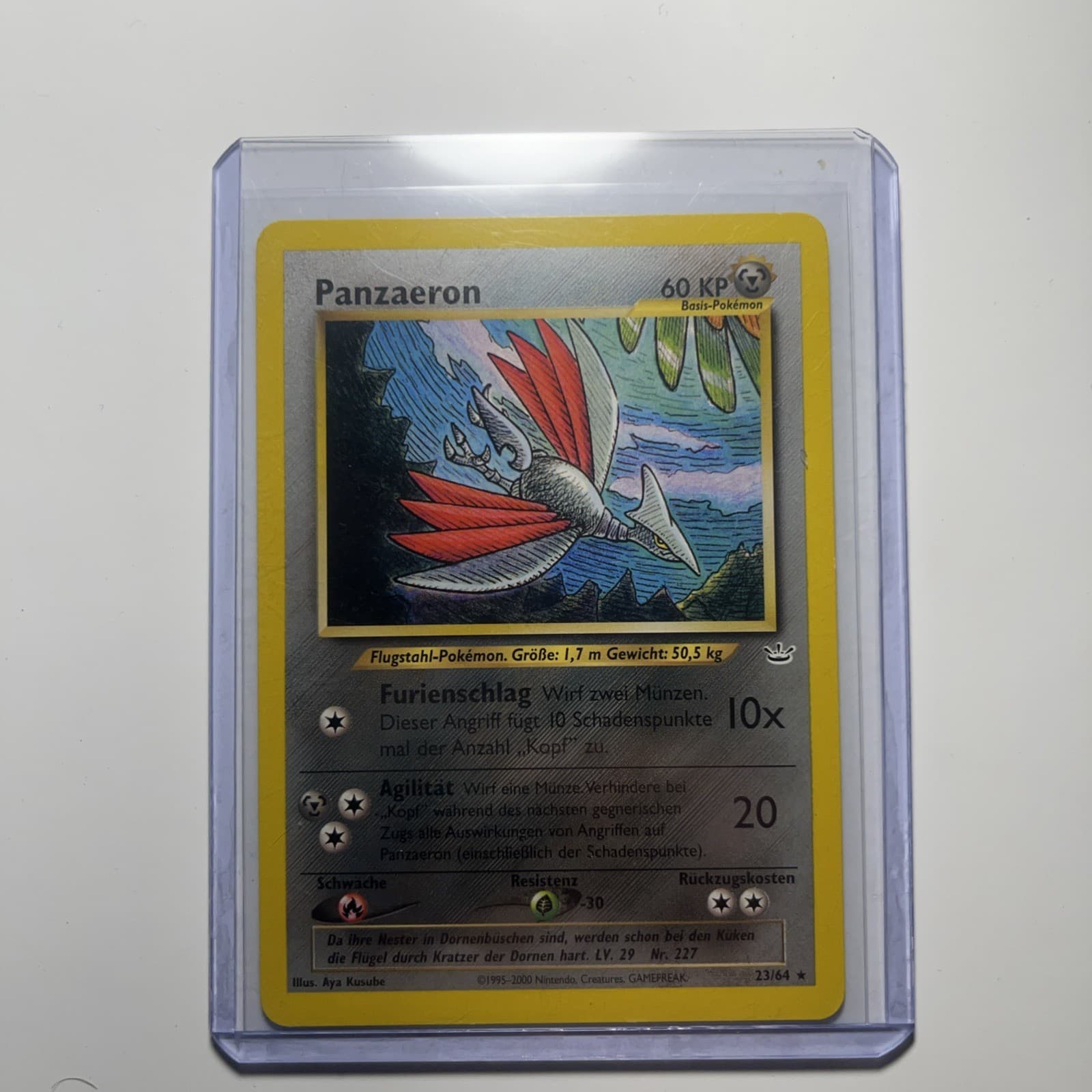 Pokémon TCG Skarmory Neo Revelation Card 23/64 Unlimited Rare German NM