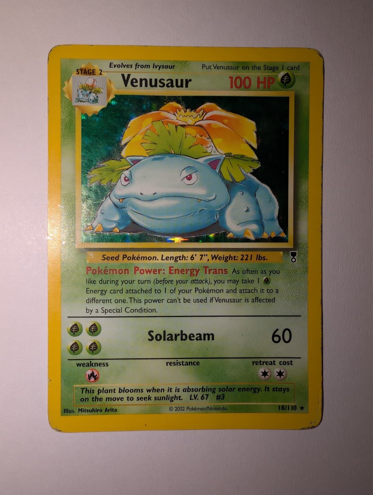 Ungraded Venusaur 18/110 Legendary Collection Holo