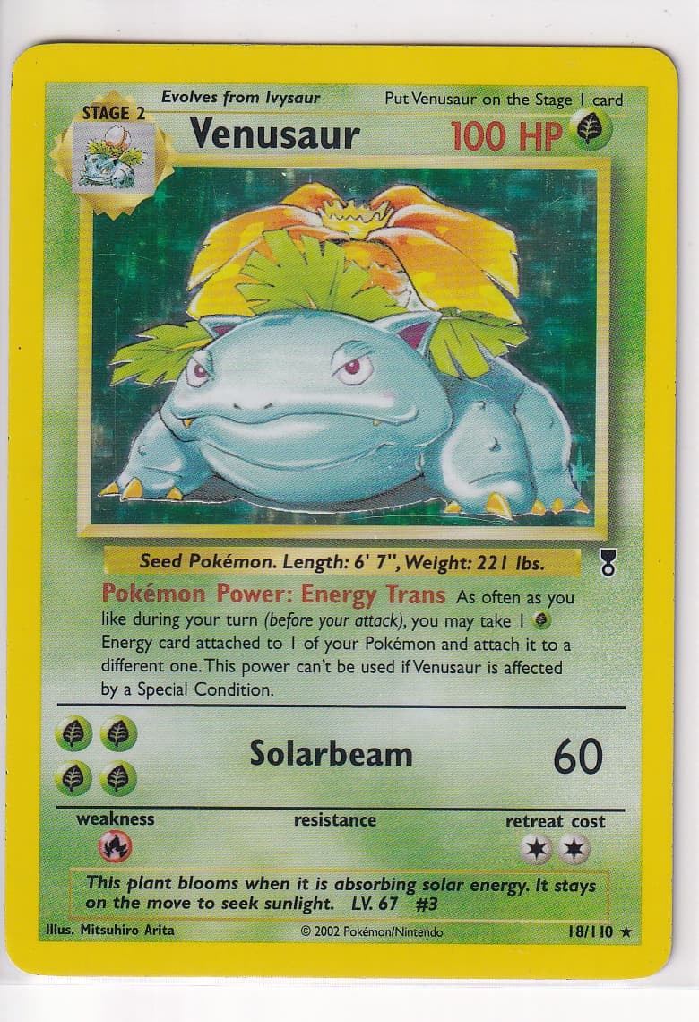 Venusaur Holo Rare Legendary Collection 018/110 MP
