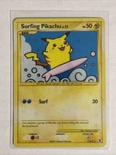 Surfing Pikachu Pokémon Rising Rivals 114/111 SECRET RARE HOLO MP