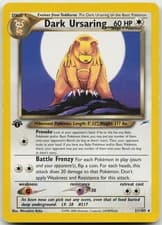 Dark Ursaring 21/105 Rare Neo Destiny Pokemon 1st Edition Moderately Played