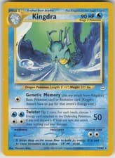Pokemon TCG Kingdra Rare Neo Revelation 19/64