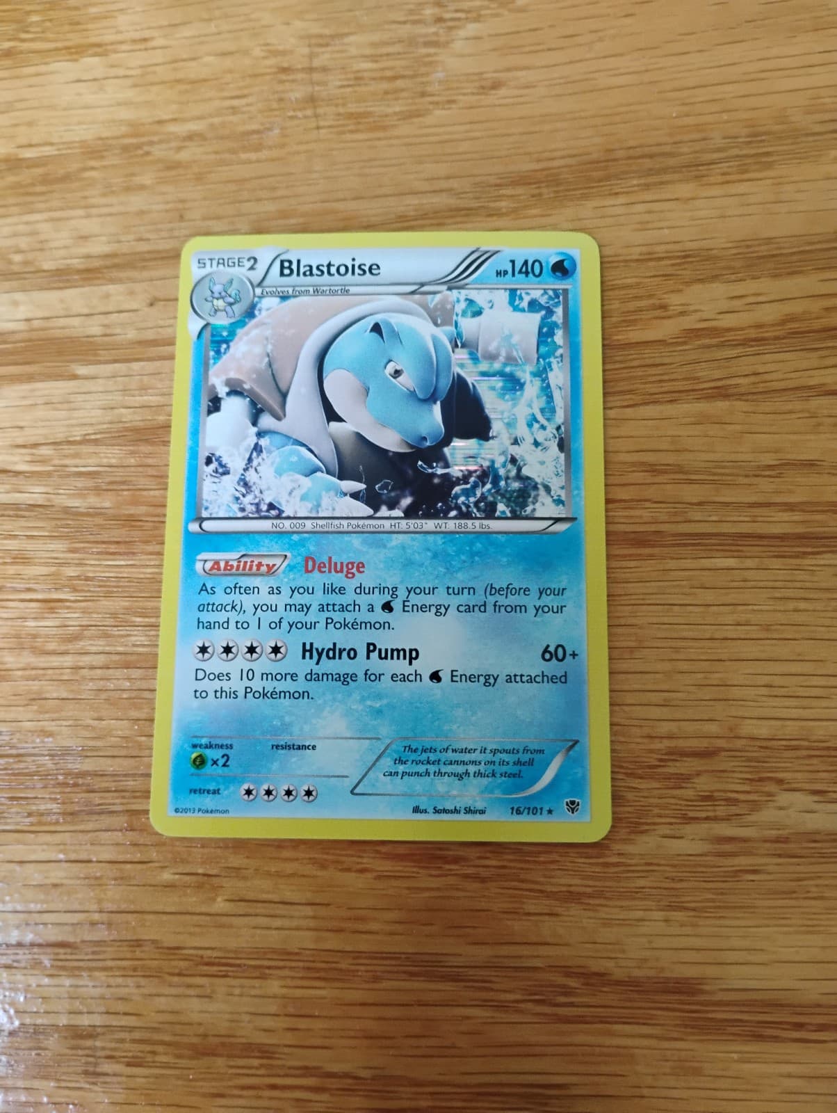 Blastoise 16/101 Plasma Blast Holo