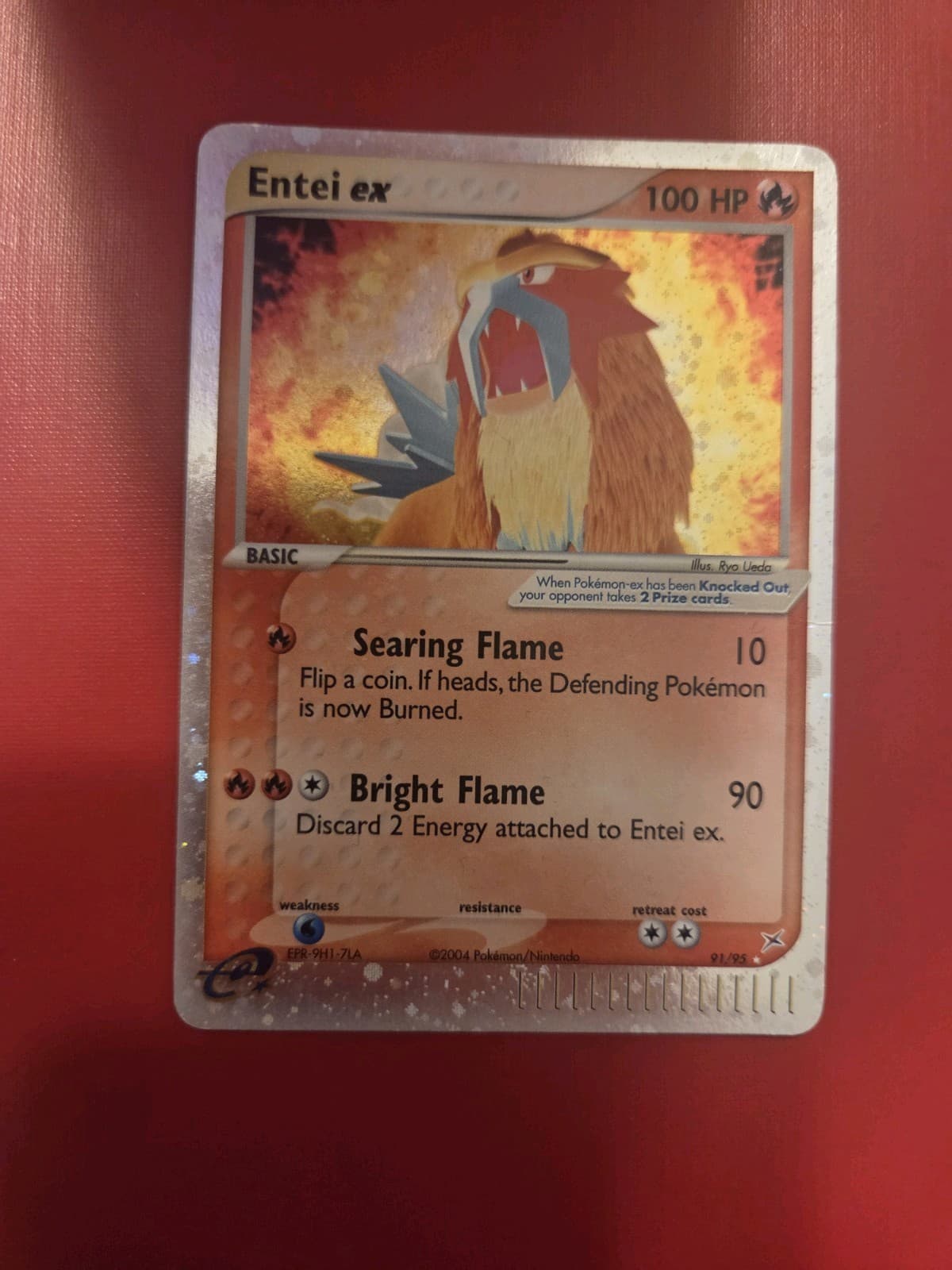 Pokemon TCG Entei Ex Holo 91/95 Team Magma Vs Team Aqua