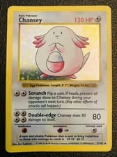 Pokémon TCG Chansey Base Set 3/102 Holo Shadowless Holo Rare