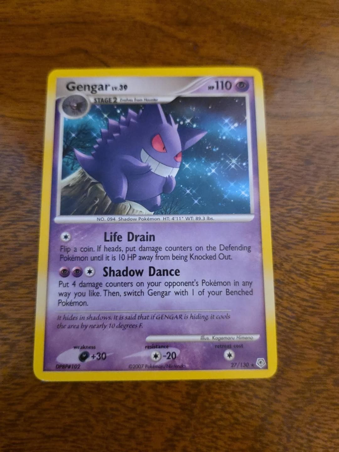 Gengar 27/130 Diamond and Pearl Regular