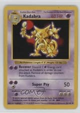 Kadabra Shadowless Pokemon Base Set #32 1999