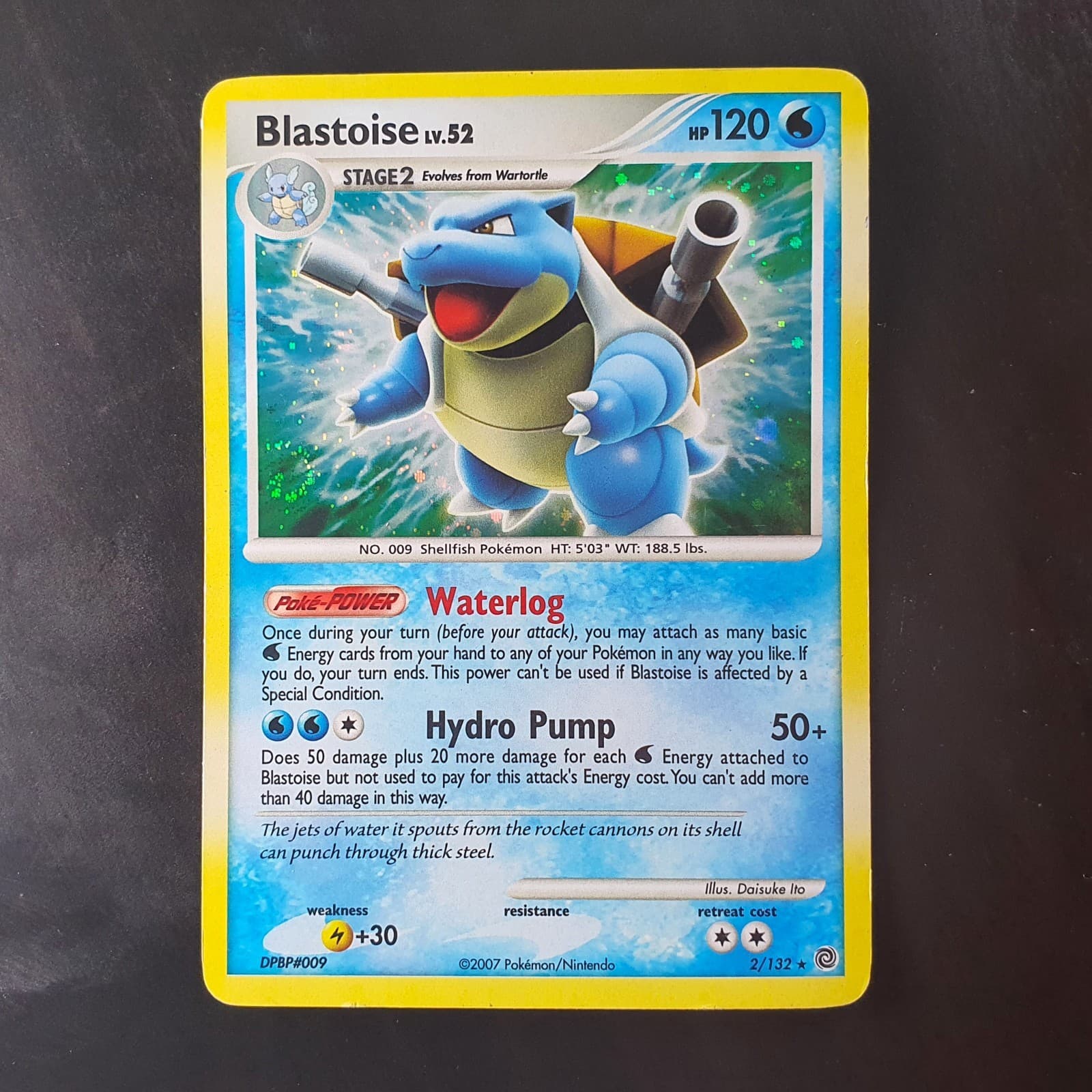 Blastoise 2/132 Holo Rare Secret Wonders LP Pokemon Card