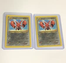 Scizor 29/75 Rare Neo Discovery Near Mint Pokemon Card Set Of 2