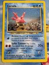 Pokemon Neo Discovery Corsola 37/75 Non Holo Yuka Morii VLP