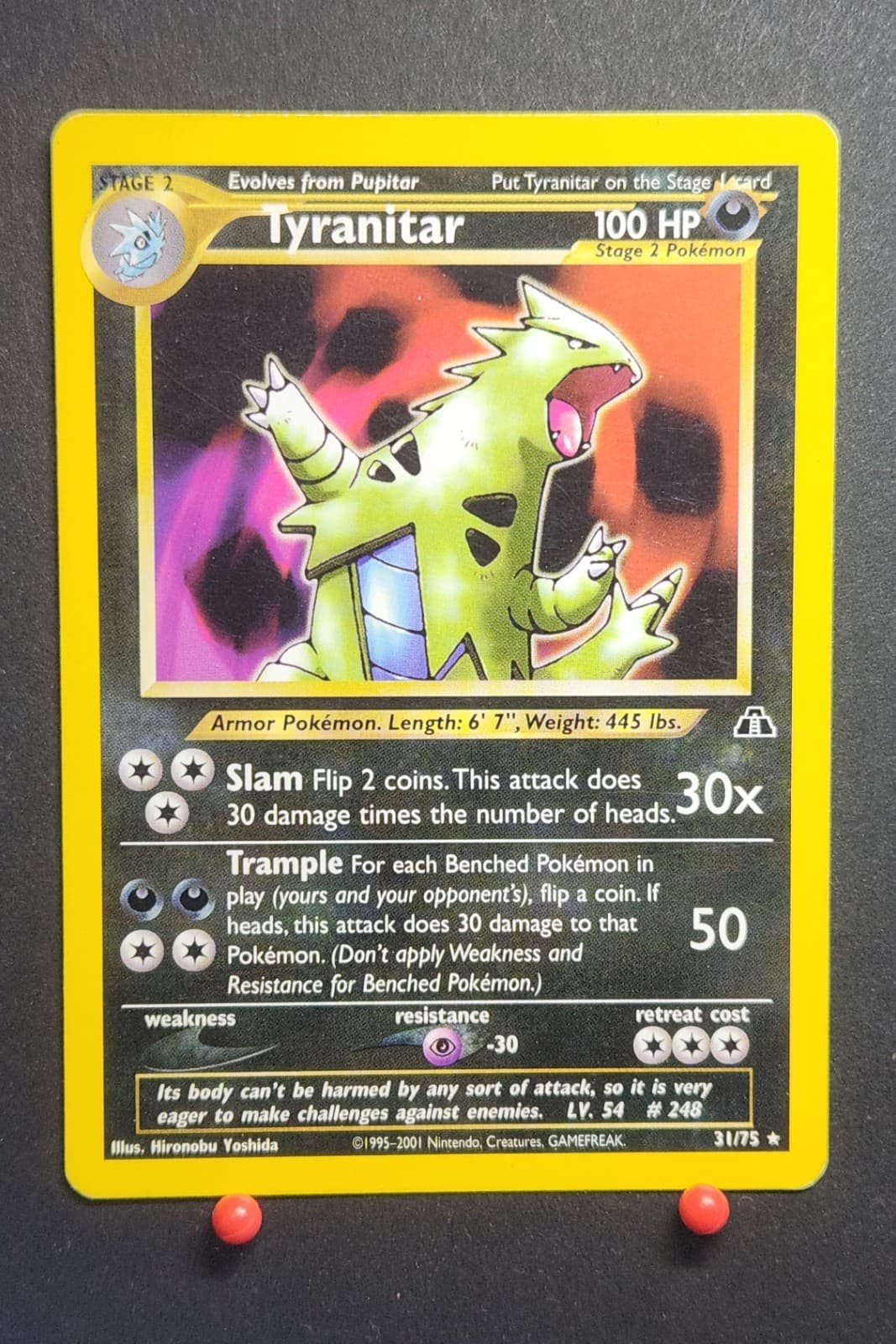 Tyranitar 31/75 Pokemon Neo Discovery 2001