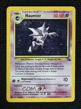Haunter Holo Pokemon Fossil #6 1999