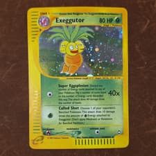 Pokemon TCG Exeggutor Aquapolis Holo Rare H10/H32 EN 80HP Yukiko Baba