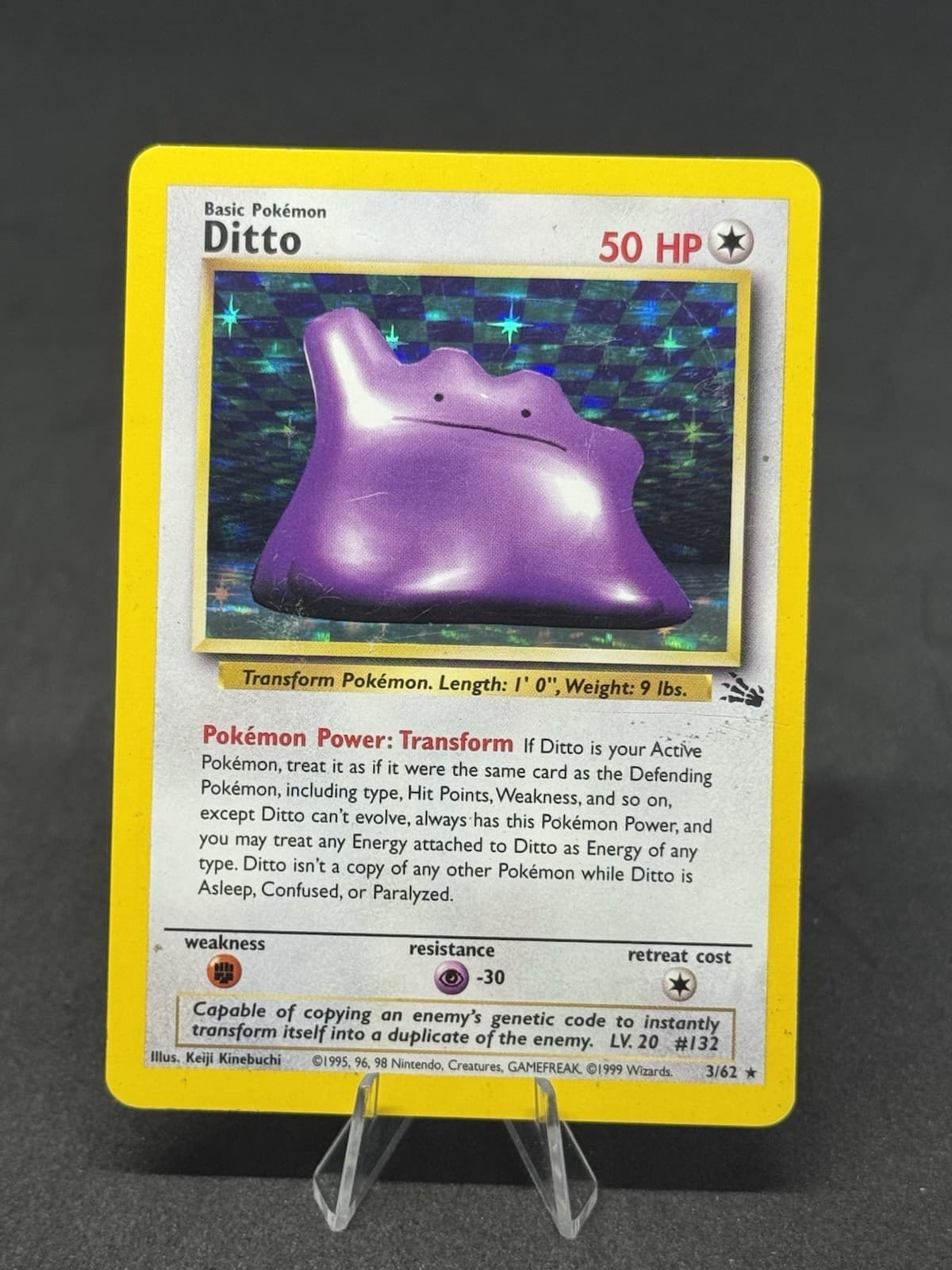 Ditto 3/62 Fossil Holo