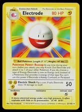 Pokemon Card Base Set Shadowless Electrode 21/102 Unlimited Rare