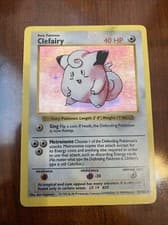 Pokemon Clefairy Base Set SHADOWLESS Holo Rare 5/102 LP