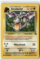 Aerodactyl (1) Holo Rare Fossil 01/62 Unlimited Holo MP