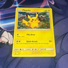 Pikachu 4/12 Holo MCDONALDS 2018 Heavy Play Pokemon Card