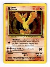 Moltres (12) Fossil #12 (1999) Holo LP Pokemon