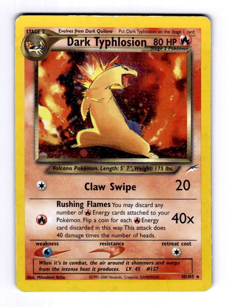Dark Typhlosion Neo Destiny #010 (2001) Holo MP Pokemon