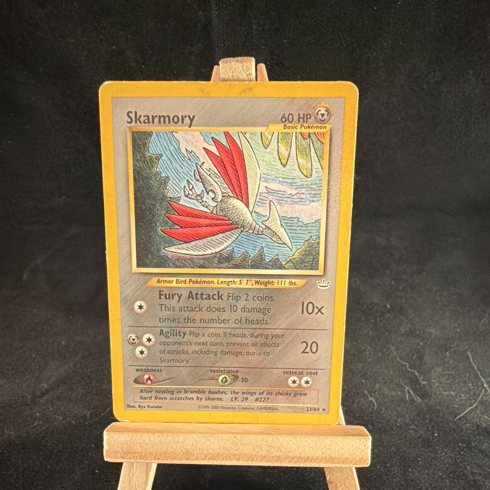 Pokémon TCG Skarmory Neo Revelation Regular Uncommon English 2001 HP60 23/64