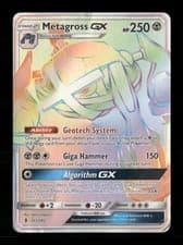 Metagross GX (Secret) Holo SM - Guardians Rising 157/145 DMG Pokémon TCG