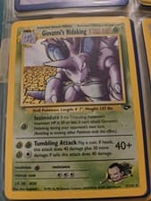 Pokémon Giovanni's Nidoking Gym Challenge Holo Rare Card 7/132 120 HP English