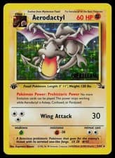 Pokemon Card WoTC Promo Aerodactyl (Prerelease) 01/62 1st Edition Holo Promo