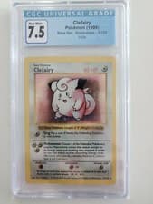 Shadowless Clefairy 5/102 Base Set Pokemon Card WOTC CGC 7.5 possibly PSA 8