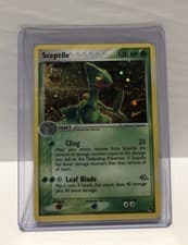 Sceptile 4/17 Holo Swirl POP Series 1 (2004 Pokemon Card)