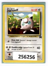 (256256) JIGGLYPUFF Pokemon WOTC Black Star Promo Card # 7 from First Movie CD