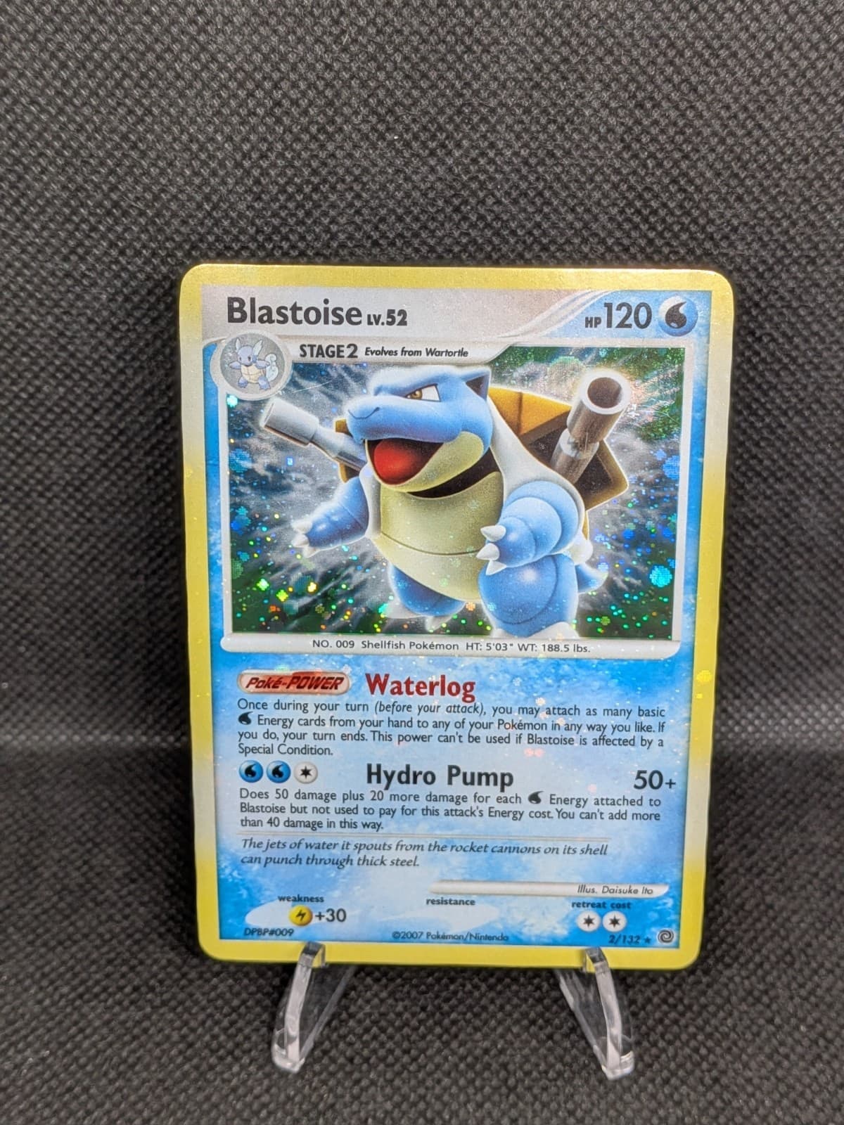 Blastoise 2/132 Holo Rare Secret Wonders 2007 DPBP#009 - LP - Pokemon TCG