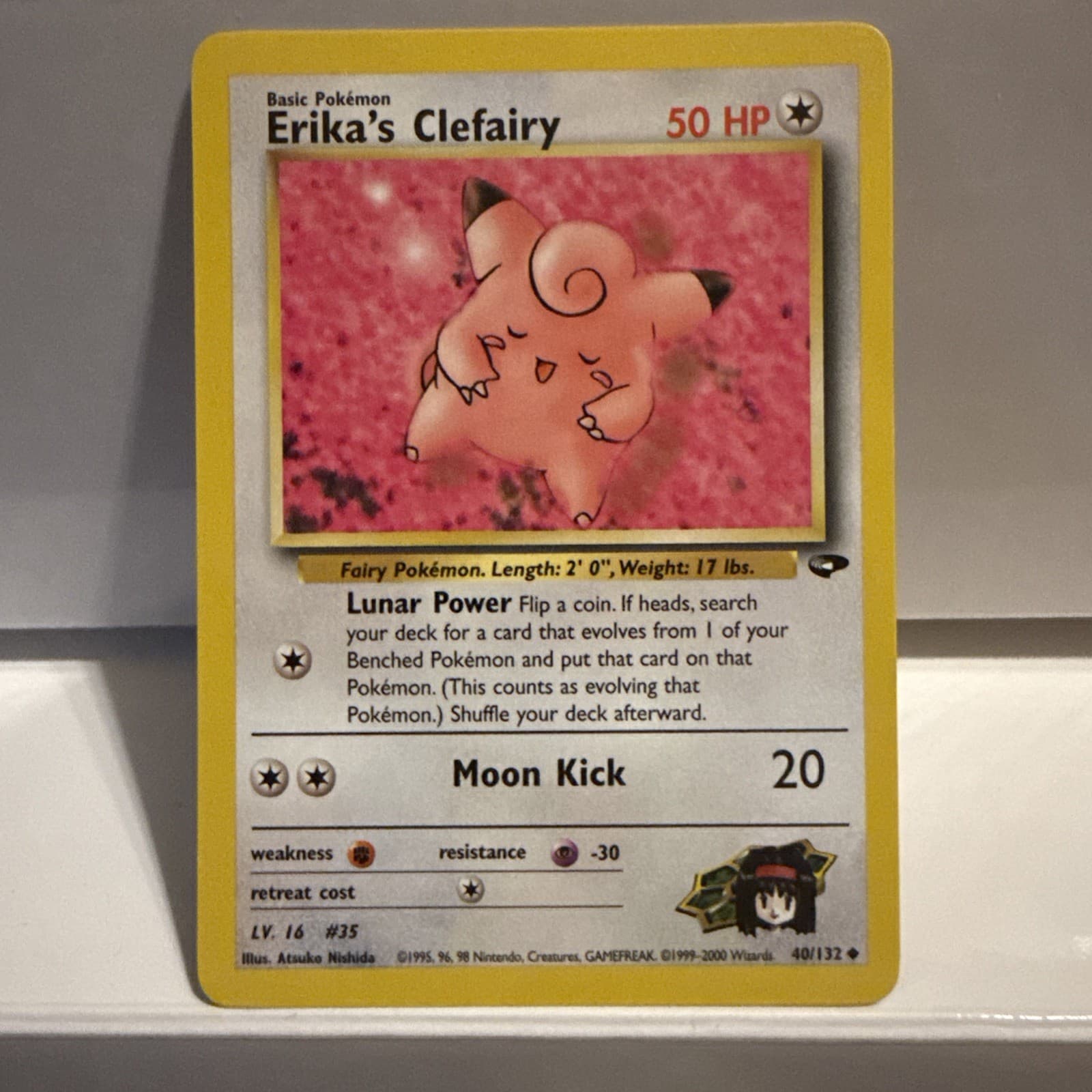 Erika's Clefairy 40/132 Gym Challenge Regular