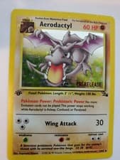 Aerodactyl 1st Edition Prerelease Fossil Holo Pokemon Base WOTC