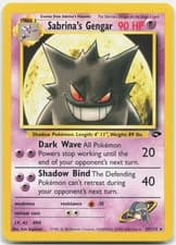 Sabrina's Gengar Rare Gym Challenge G2 Psychic Unlimited 029/132 2000 LP