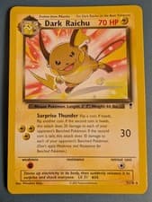Dark Raichu #7/110 from the 2002 Legendary Collection