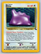 Ditto 3/62 Holo Rare Fossil Pokemon Unlimited Holo Lightly Played