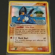 Swampert Crystal Guardians Reverse Holo Card 27/100 STAMPED (LP)