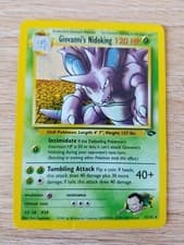 Pokemon card Giovanni's Nidoking 7/132 Excellent, Gym Challenge, Holo