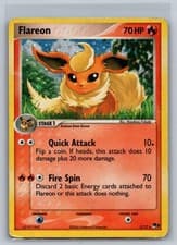 Flareon 2/17 Rare POP Series 3 Pokemon Holo Damaged